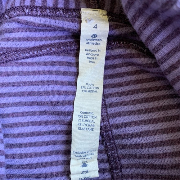 Lululemon size 4 cowl neck purple sweatshirt - Picture 5 of 5
